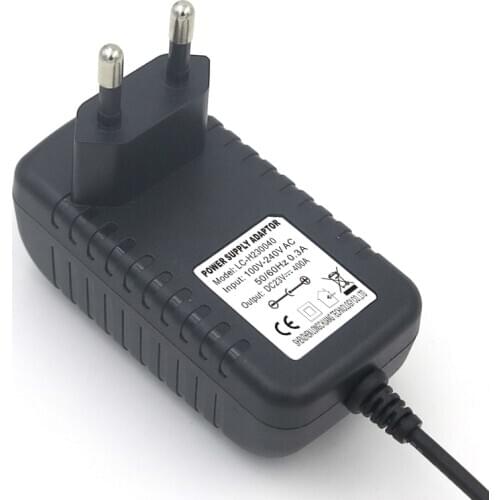 VORED 1PCS 23V 400mA Sweeping machine Power Supply Adapter US/EU/UK/AU Plug Charger Converter DC 5.5*2.5mm Free Shipping