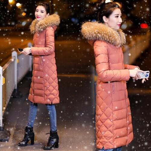 2020 Winter Jacket Women Parka Down Cotton Padded Long Coat Korean Style Women Parkas Chamarras De Mujer KJ1010