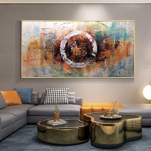 100% Hand Painted Oil Painting Hand Made Abstract Painting On Canvas Thick Texture Painting Wall Art For Living Room Decoration