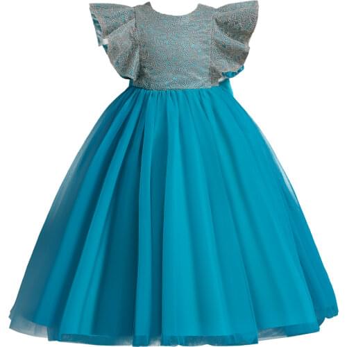 2020 Summer Girl Princess Dress Wedding Birthday Party Dresses For Girls Elegant Ballerina Dance Trailing Dress Children Clothes