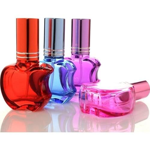 8ml Small Color Apple Spray Perfume Empty Bottle Glass Perfume Packing Bottle 100PCS/LOT