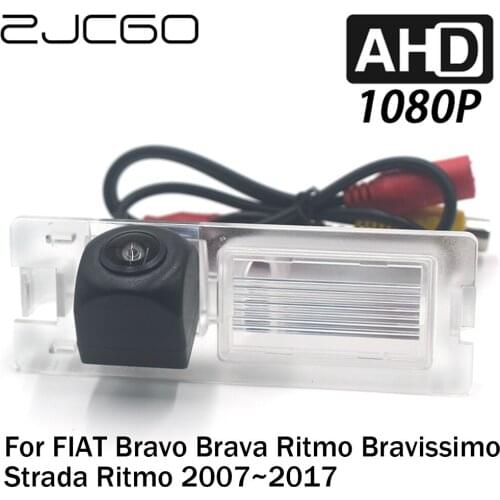 ZJCGO Car Rear View Reverse Backup Parking Reversing Camera for FIAT Bravo Brava Ritmo Bravissimo Strada Ritmo 2007~2017