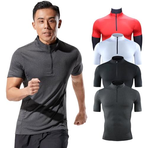 Quick Dry Sport Shirt Men Short Sleeve Workout Gym T Shirt Compression Men Running T Shirt For Men Fitness Tops Jogging T Shirt