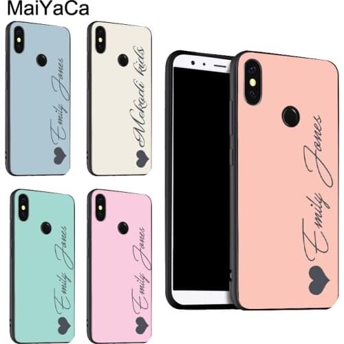 Personalised Custom Name Pastel Tones Case For Xiaomi Redmi Note 10 Pro 7 8 Pro 8T 9S Note 9 Pro Cover For Redmi 9 9T 9C 9A 8A
