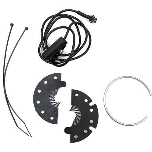 Black 7.4cm/2.91inch Electric Bicycle Scooter Pedal Assist Sensor E Bike 12 Magnet PAS System DIY Bike Modified Parts KT-D12L