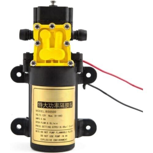 DC12V 8L/min Large Flow Rate Agricultural Electric Water Pump Micro High Pressure Diaphragm Water Sprayer Car Wash