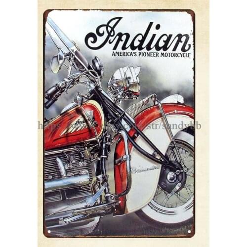 Indian Motorcycle auto shop biker decor metal tin sign bathroom wall decor