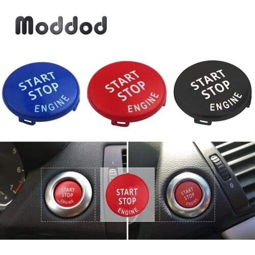 Car Switch Button Replace Cover Cap for BMW X1 X5 E70 X6 E71 Z4 E89 3 5 Series E90 E91 E60 Engine START Stop Auto Accessories