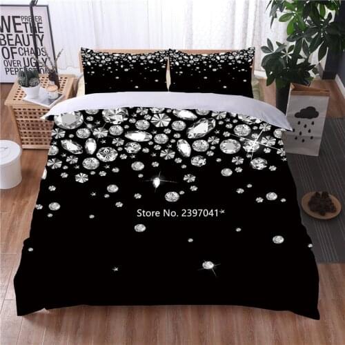 Black Bedding Set High Quality Comfortable Deluxe Down Duvet Covered Pillow Cases 2-3 Pieces Adult Home Textile Queen Large Size