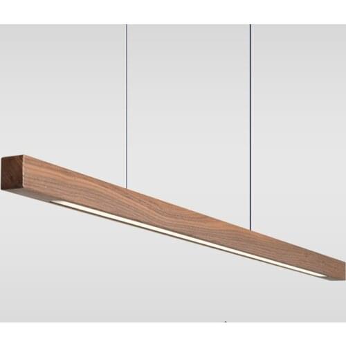 Modern Chandelier Minimalist Wooden Led Chandelier, Used In Bedroom, Dining Room, Nordic Decoration, Office Bar, Lamp Suspension