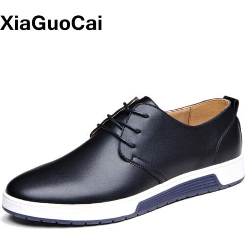 2021 Autumn Winter Men Shoes Luxury Leather Casual Shoes Man Fashion Plus Size British Business Flat Shoes For Male Dropshipping