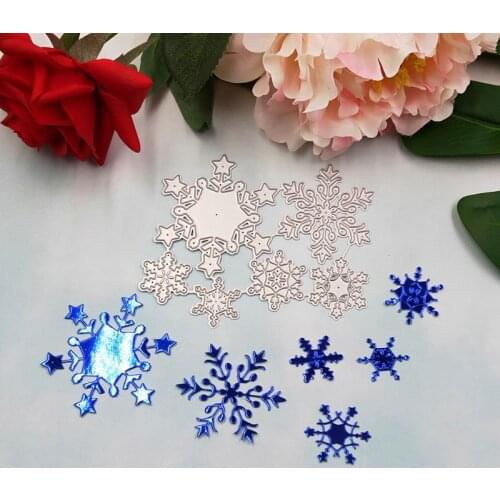 Christmas Snowflake Metal Cutting Dies Stencil DIY Scrapbooking Album Stamp Paper Card Embossing Craft Decor