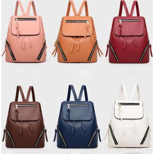 Vintage Tassels Backpack New Ladies Retro Pu Leather Rucksack Big Capacity School Bag For Teenage Girl Travel Bolsas