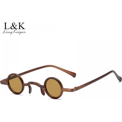 Retro Steampunk Sunglasses Women Fashion Small Round Clear Ocean Lens Eyewear Men Punk Shades UV400 Sun Glasses Oculos De Sol