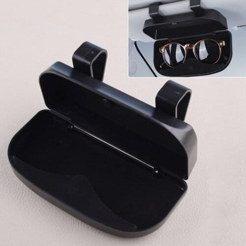 Universal Car Black Sun Visor Clip Mount Eye Glasses Case Holder Storage Accessories High Quality