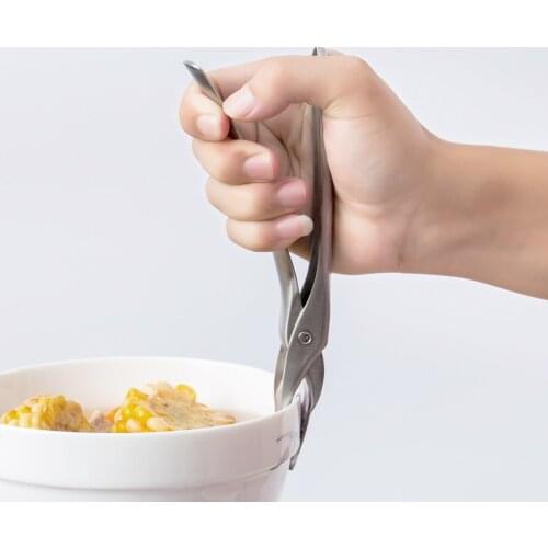 Xiaomi Huohou Stainless Steel Anti-Hot Anti-Scalding Clip for Pot Bowl Pan Bowl Hand Gripper Easy and Effortless