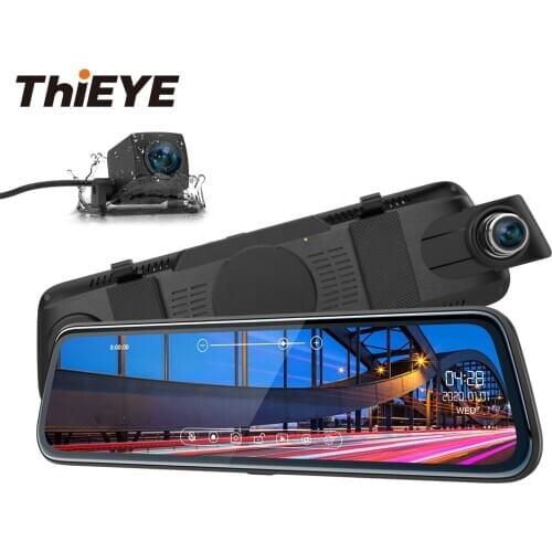 ThiEYE CarView 2 10 inch Dual Lens Full HD 1080P Mirror Rearview Video Recorder Registratory Camcorder Car DVR Camera