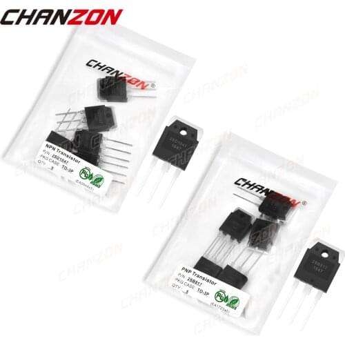 10pcs (5PCS 2SB817 + 5PCS 2SD1047) TO-3P NPN PNP Transistor Kit Bipolar Junction BJT Triode Tube Fets DIY Integrated Circuits