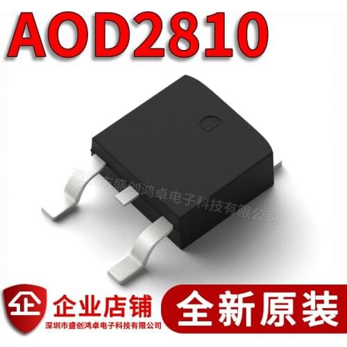 100% New&original AOD2810 NMOS 46A80V TO-252 D2810 In Stock (5pcs/lot)