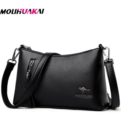 2021 European-Style Female Designers Sell High-Quality Luxury Leather Bags Womens Solid Color Fashion Messenger Pack