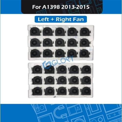 5pair/Lot A1398 Fan Left and Right For MacBook Pro Retina 15" A1398 CPU Cooler Cooling Fan set Replacement 2013-2015