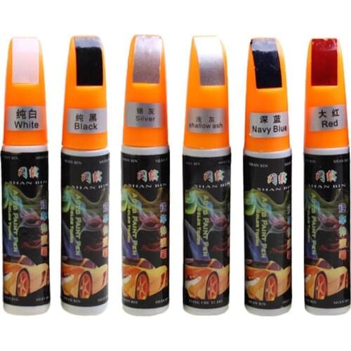 6 Colors Car Scratch Repair Coat Agent Auto Touch Up Pen Car Care Scratch Clear Remover Paint Care Auto Mending Fill Paint Pen