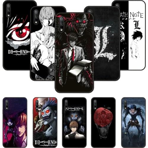 Phone Case For Huawei Honor 9X 10 9 20 8X 8A 8S 7X 7A i A Pro Play Lite Black Cover Etui Trend Anime Japan Death Note Ryuk kira