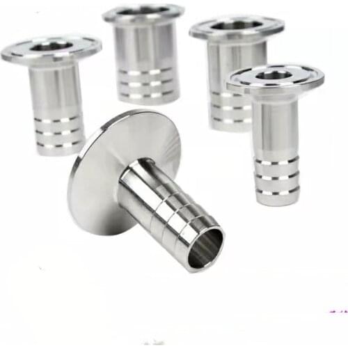 Free Shipping OD 8MM-51MM Stainless Steel SS304 Sanitary Hose Barb Pipe Fitting Ferrule OD 50.5mm-64mm fit 1.5" 2.5“ Tri Clamp