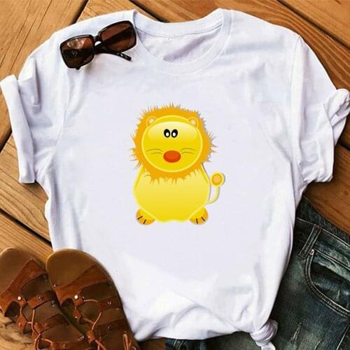 Lion T-shirt Womens High quality printing T-shirt Short sleeve Clothes TX9555