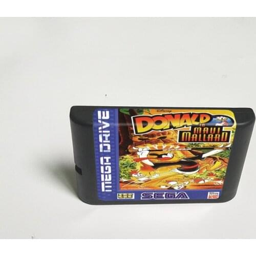 Donald in Maui Mallard - 16 Bit MD Game Card for Sega Megadrive Genesis Video Game Console Cartridge