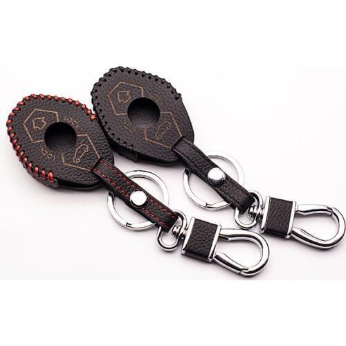 Car leather key case for BMW E38 E39 E46 E53 E60 / E63 61/64 E83 E85 / 86 protection lock sets luggage chain Car styling