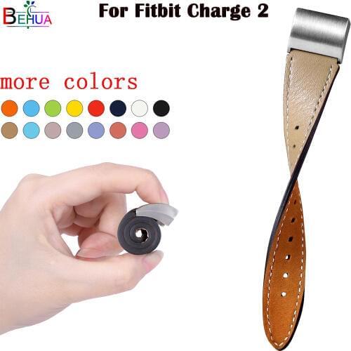 Leather Sport watch band strap For Fitbit Charge 2 smart watch Replacement fashion bracelet Accessories For Fitbit Charge 2