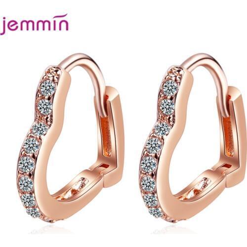 Korean Trend Shinning Zircon Women 925 Sterling Silver Metal Hoop Earrings Pierced Ear Hooks New Statement Birthday Jewelry Gift