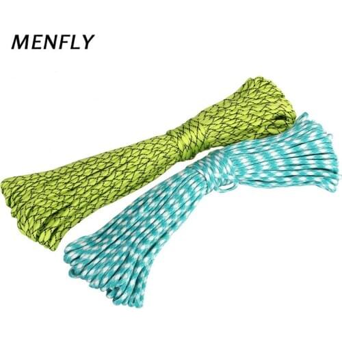 MENFLY Paracord 550 Camping Rope 31M 7Core Tent Paracord Outdoor Survival Paracords Hiking Clothesline String Parachute Lanyard