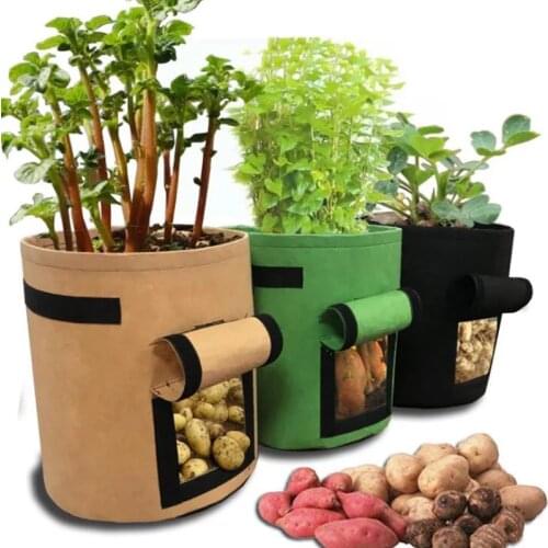 Sweet potato potato plant planting bag home garden greenhouse vegetable planting bag vertical garden bag tool 3 sizes