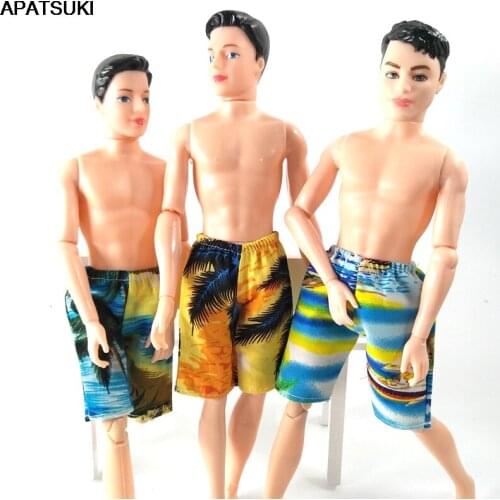 High Quality Fashion Shorts For Ken Doll Handmade Beach Shorts Casual Clothes For Barbies Boyfriend Ken Boy 1/6 Doll Accessory