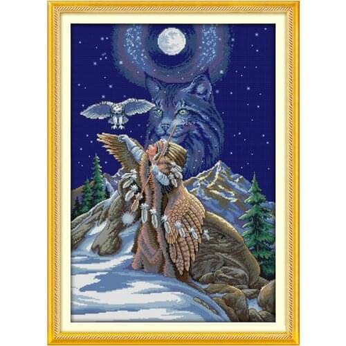 The sacred connection cross stitch kit DIY hand embroidery set craft handmade needlework