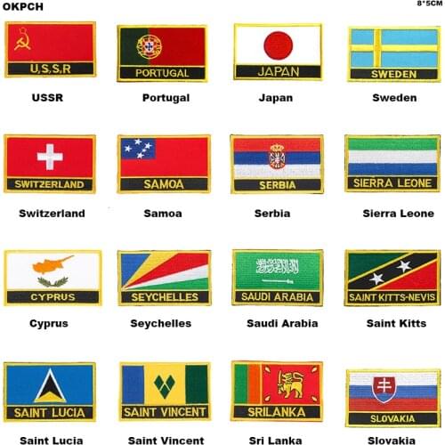 UK United Jack Flag Patch Jacket Denim Clothing Patches Embroidery Iron on Country Flag Badge Backpack Flag Badges