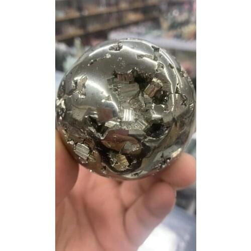 Natural chalcopyrite crystal ball ball natural stone handicraft used in feng shui collection home decoration
