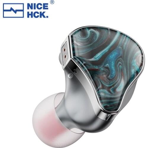 NiceHCK Topguy Flagship In-Ear Earbud 10mm Titanium Magnesium Alloy Dynamic HIFI Music Headset Sport Running Earphone Resin IEM