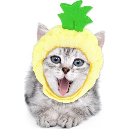 Super Cute Pet Photo Props Flamingo Kitten Accessories Funny Cat Accessories Pet Pineapple Hats for Cats Accessories Headwear