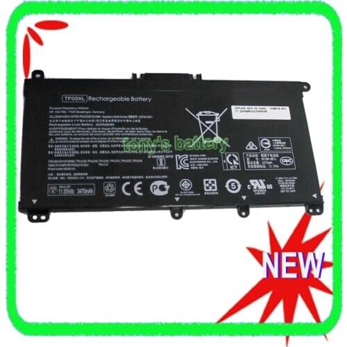 New TF03XL Battery for HP Pavilion 14-bf033TX 14-bf108TX 14-bf008TU 17-AR050wm 17-AR007CA 15-CD TPN-Q188 TPN-Q189 TPN-Q190 Q191