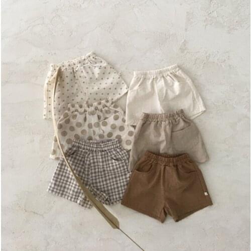 2021 New boys girls printed shorts cotton summer soft fashion babys shorts