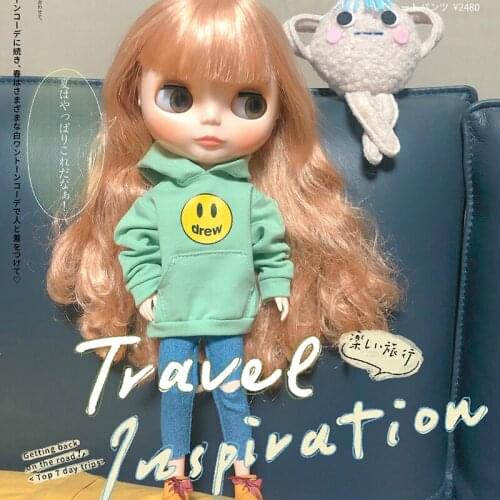 Blyth Doll Clothes Fashion Sweatshirts Casual Hats Socks Sports Shoes for Azone 1pcs OB22 OB24 1/6doll Girl Accessories