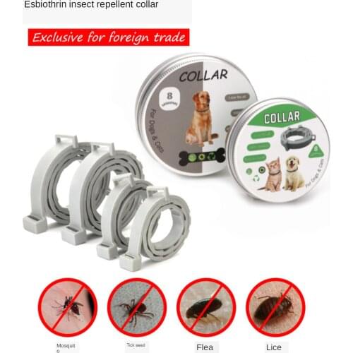 Pet anti flea collar retractable insect repellent cat dog pet collar