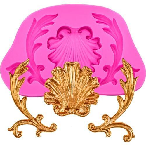 Food grade 3D fondant cake silicone mold lace shaped for polymer clay chocolate pastry candy making decoration tools F1225