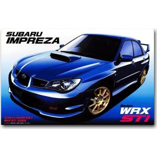 1/24 Fujimi Plastic Assembly Car Model Toy Subaru Impreza Sedan WRX Sti 05 Static Model DIY Assembly Kit #03669