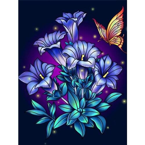 Cartoon Flowers Rose Sunflower Printed 11CT Cross-Stitch Full Kit Embroidery DMC Threads Handiwork Hobby Handicraft Design