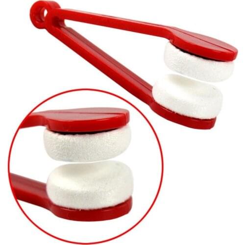 Glasses Rub Portable Multifunctional Glasses Cleaning Two-side Glasses Brush Microfiber Spectacles Cleaner Glasses Cleaning Tool