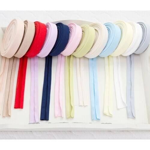 100 meters colorful knitted cotton covered edge and sewing binding tape for Baby cloth diy material